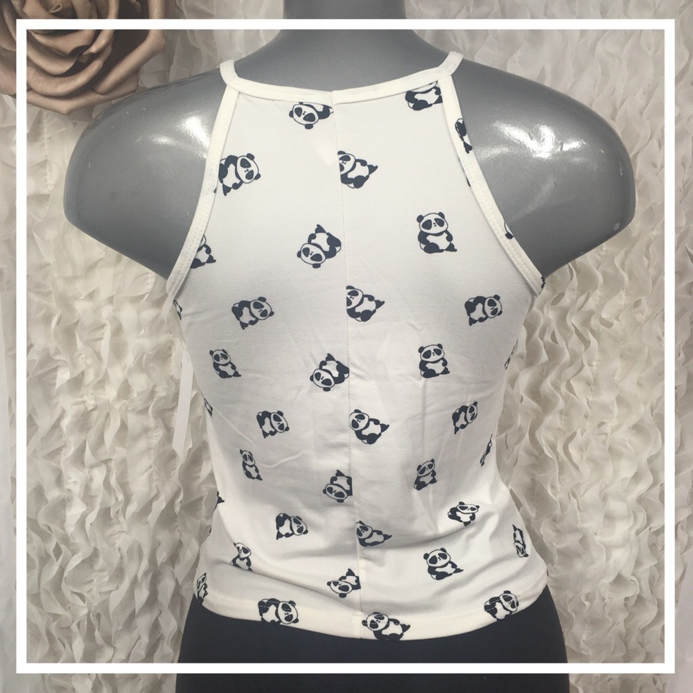 ⭐️NEW | Soft Stretchy Panda Print Tank Top🐼 - Picture 4 of 7
